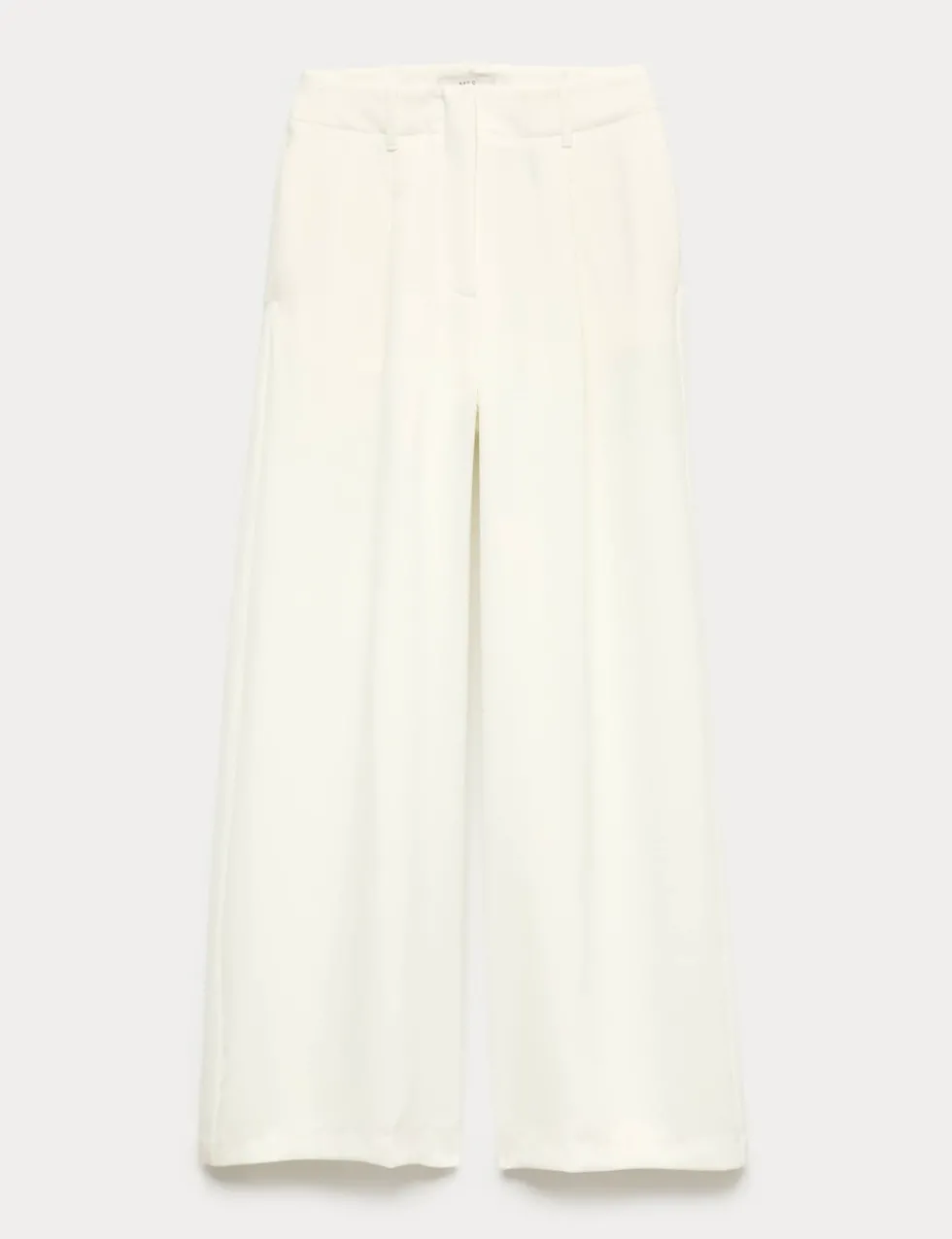 Single Pleat Wide Leg Trousers