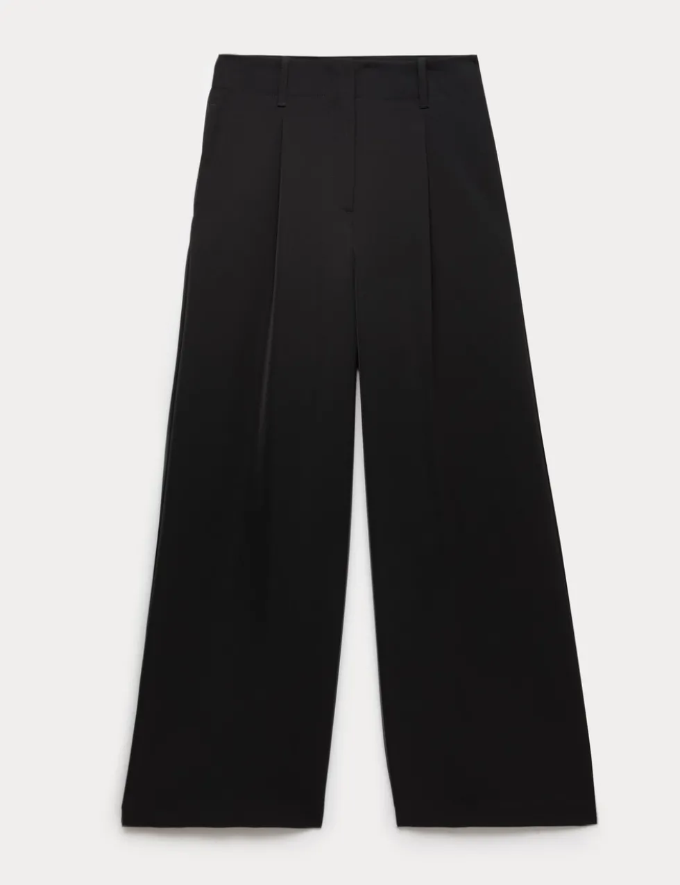 Single Pleat Wide Leg Trousers