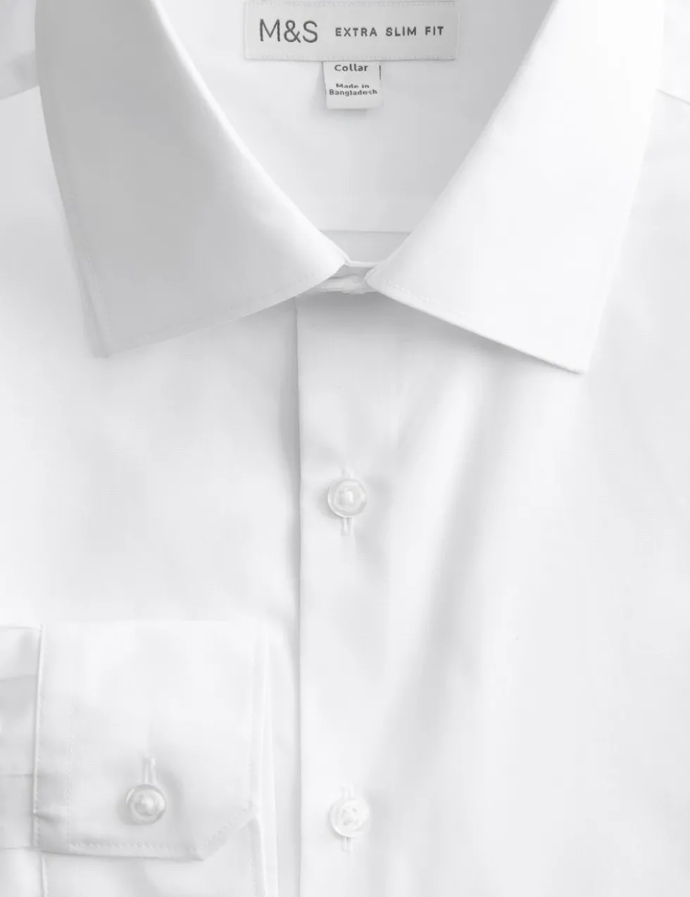 Skinny Fit Easy Iron Cotton Blend Shirt
