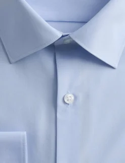 Skinny Fit Easy Iron Cotton Blend Shirt