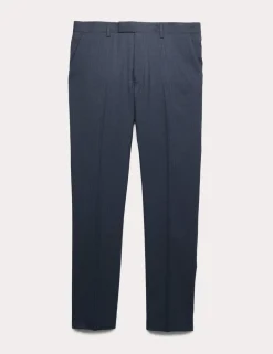 Skinny Fit Grid Check Stretch Suit Trousers