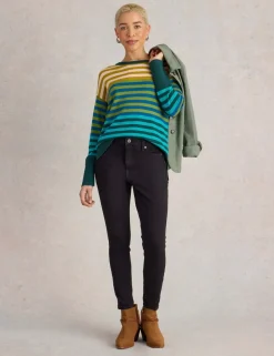 Skinny Mid Rise Ankle Grazer Jeans
