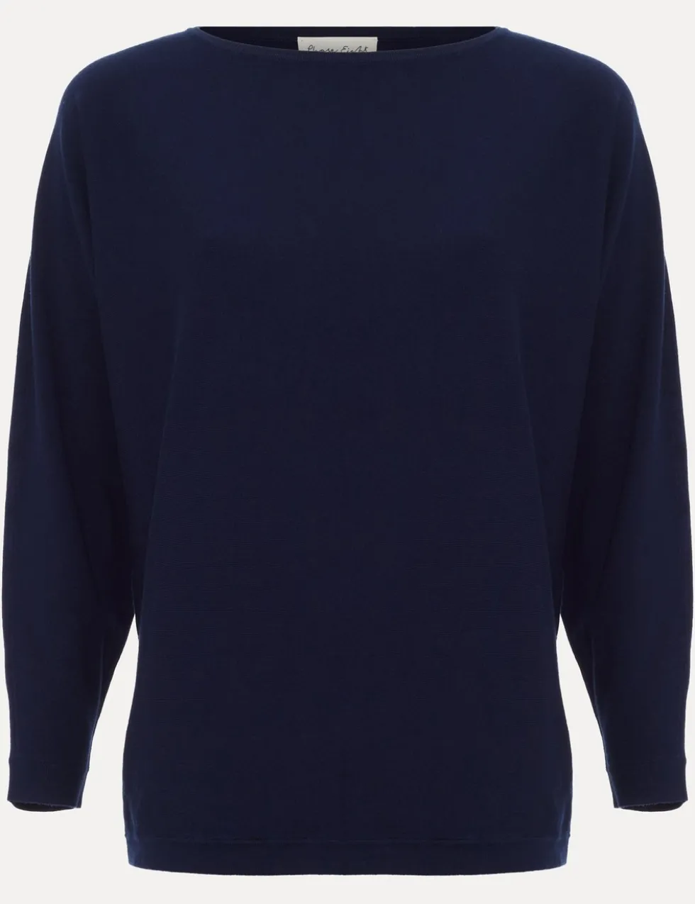 Slash Neck Batwing Longline Jumper