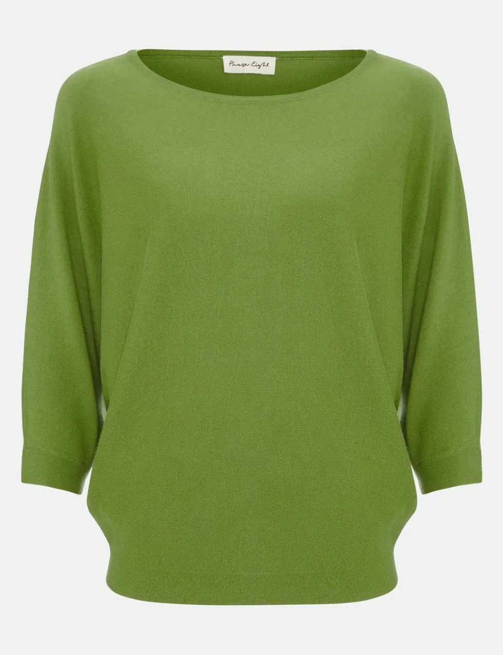 Slash Neck Batwing Sleeve Knitted Top