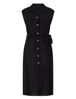 Sleeveless Crinkle Maxi Beach Shirt