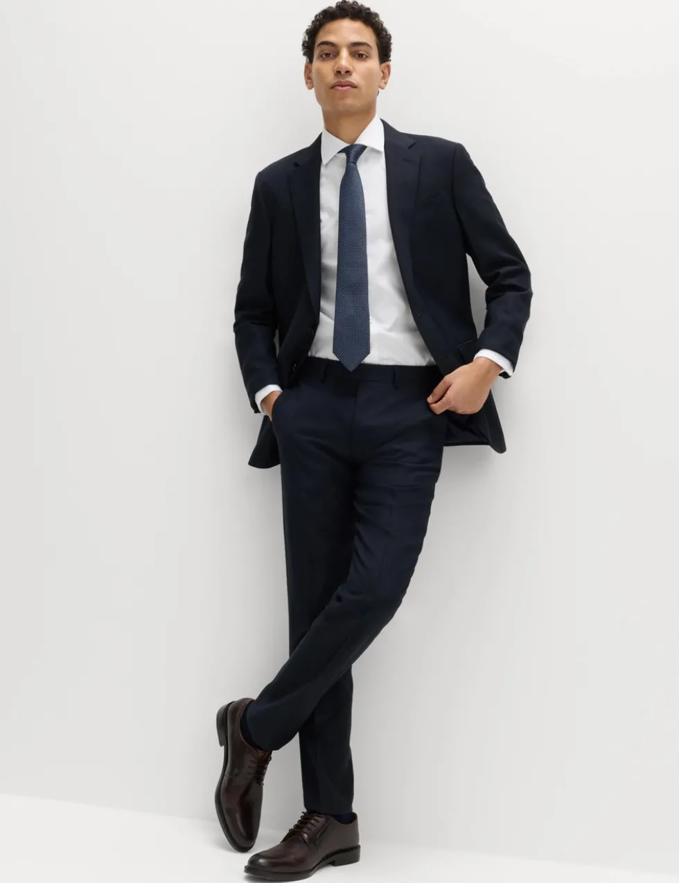 Slim Fit 2 Inch Shorter Pure Cotton Textured Shirt