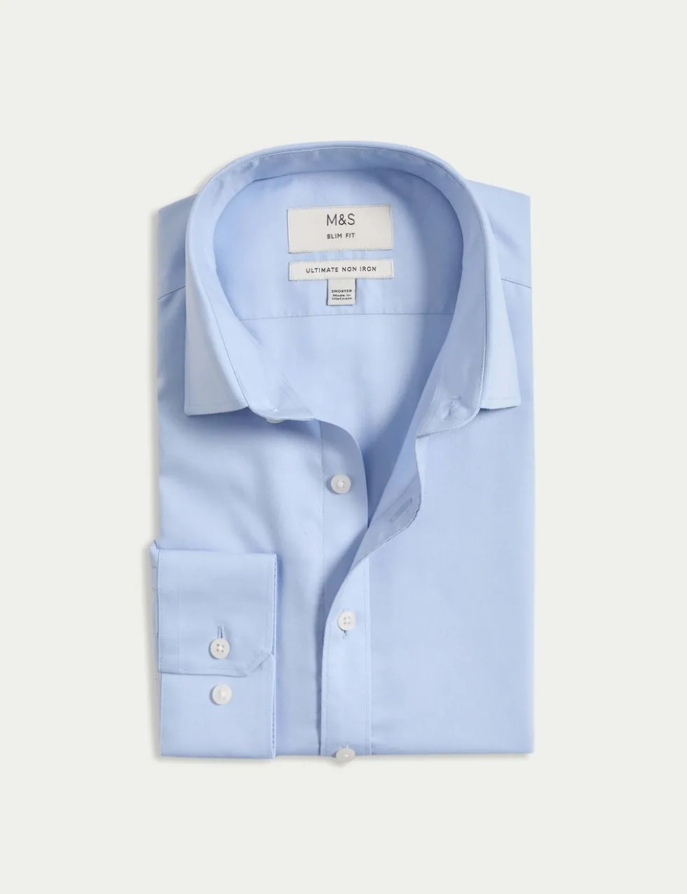 Slim Fit 2 Inch Shorter Ultimate Non Iron Cotton Shirt