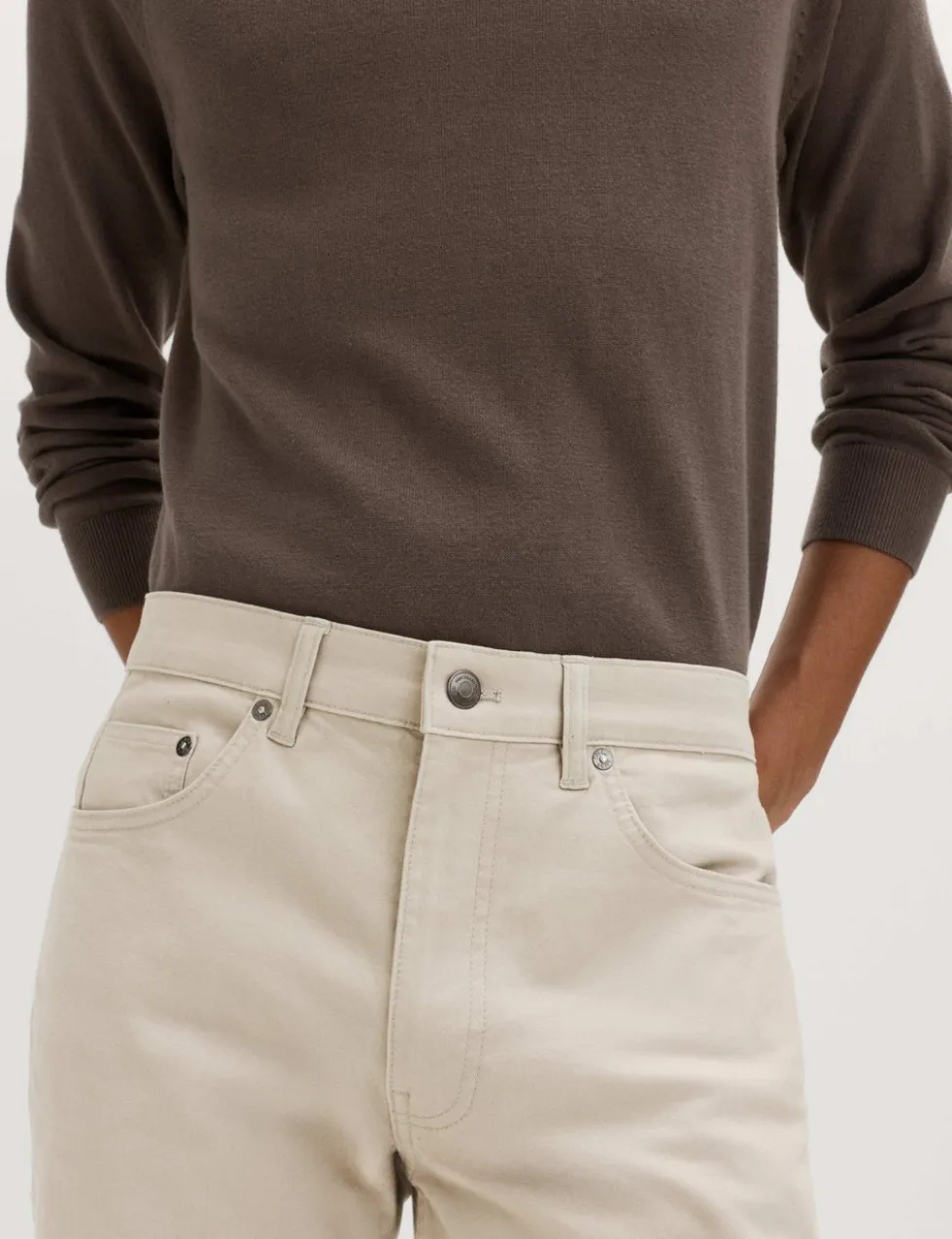 Slim Fit 5 Pocket Stretch Trousers