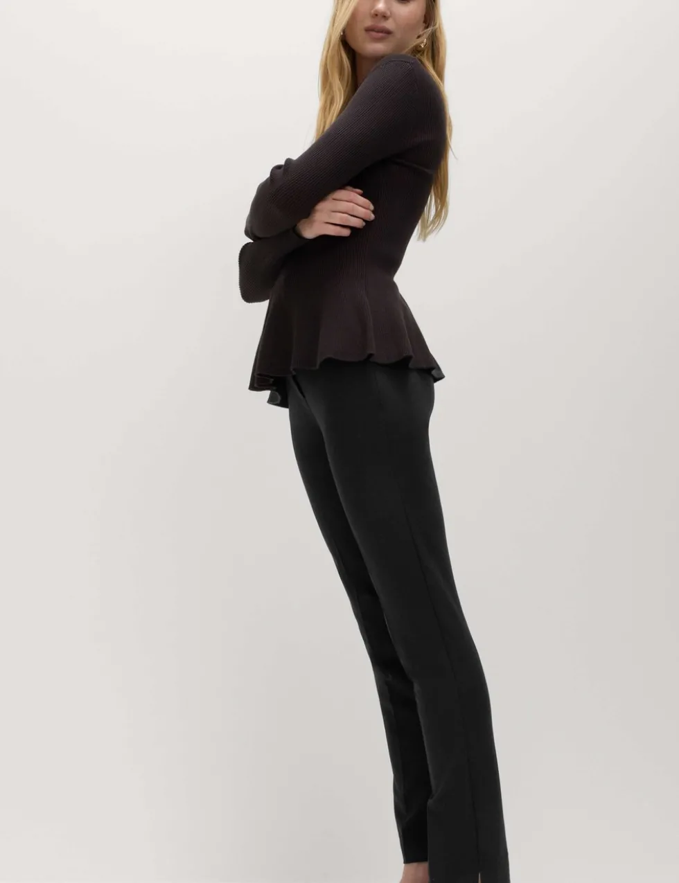 Slim Fit Ankle Grazer Trousers
