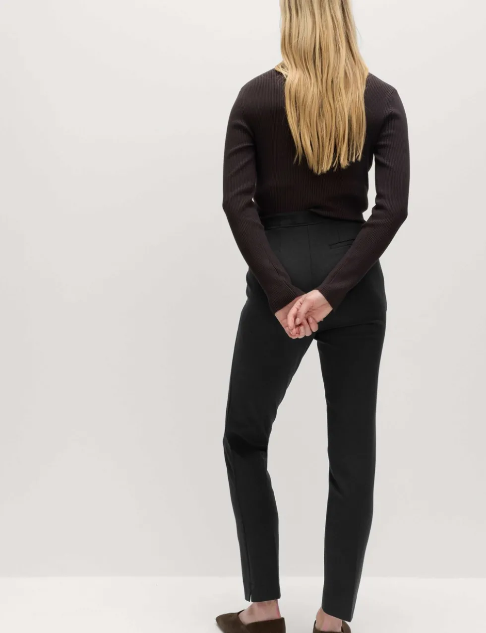 Slim Fit Ankle Grazer Trousers