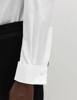 Slim Fit Cotton Blend Dress Shirt