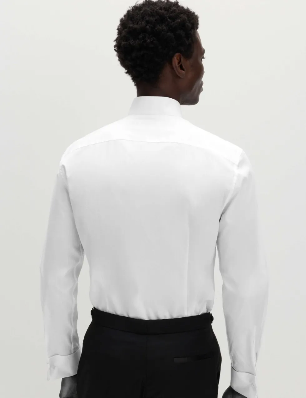 Slim Fit Cotton Blend Dress Shirt