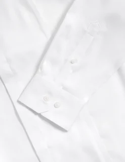 Slim Fit Cotton Dress Shirt with Bow Tie