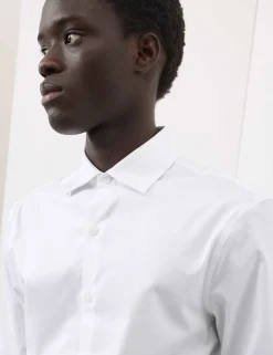 Slim Fit Cotton Performance Shirt