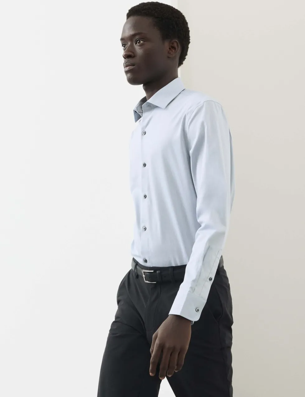 Slim Fit Cotton Performance Shirt