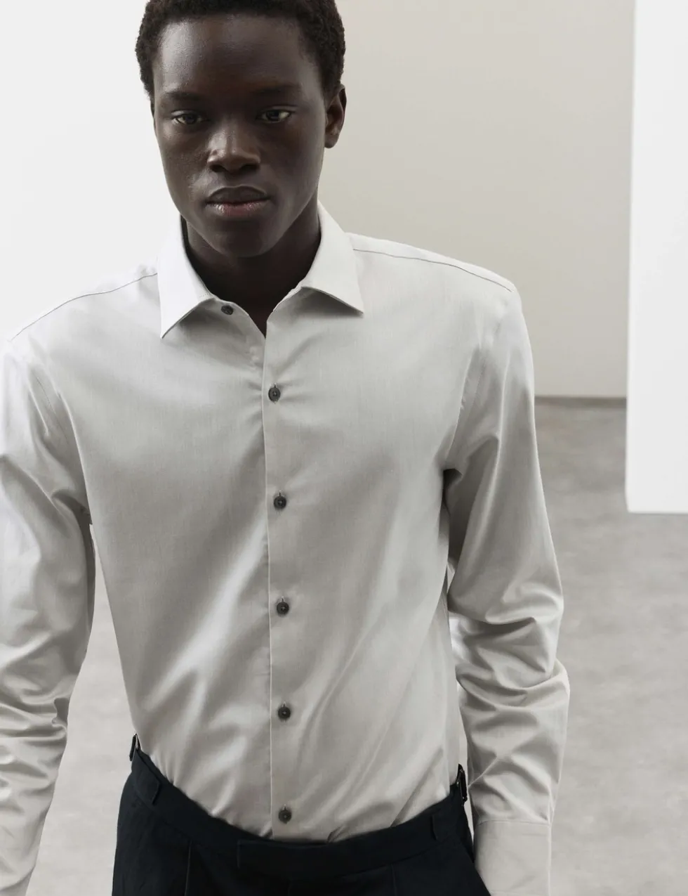 Slim Fit Cotton Performance Shirt