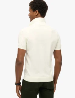 Slim Fit Cotton Rich Knitted Polo Shirt