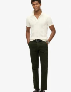 Slim Fit Cotton Rich Knitted Polo Shirt