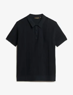 Slim Fit Cotton Rich Knitted Polo Shirt