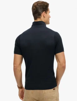 Slim Fit Cotton Rich Knitted Polo Shirt