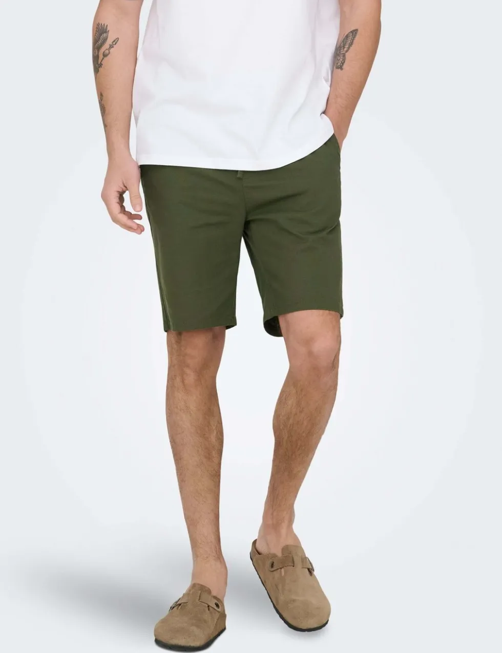 Slim Fit Cotton Rich Lightweight Shorts