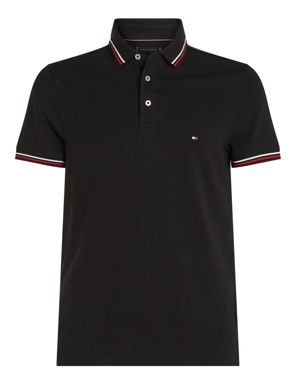 Slim Fit Cotton Rich Pique Tipped Polo Shirt