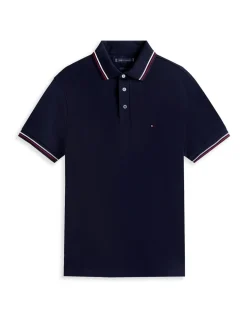 Slim Fit Cotton Rich Pique Tipped Polo Shirt