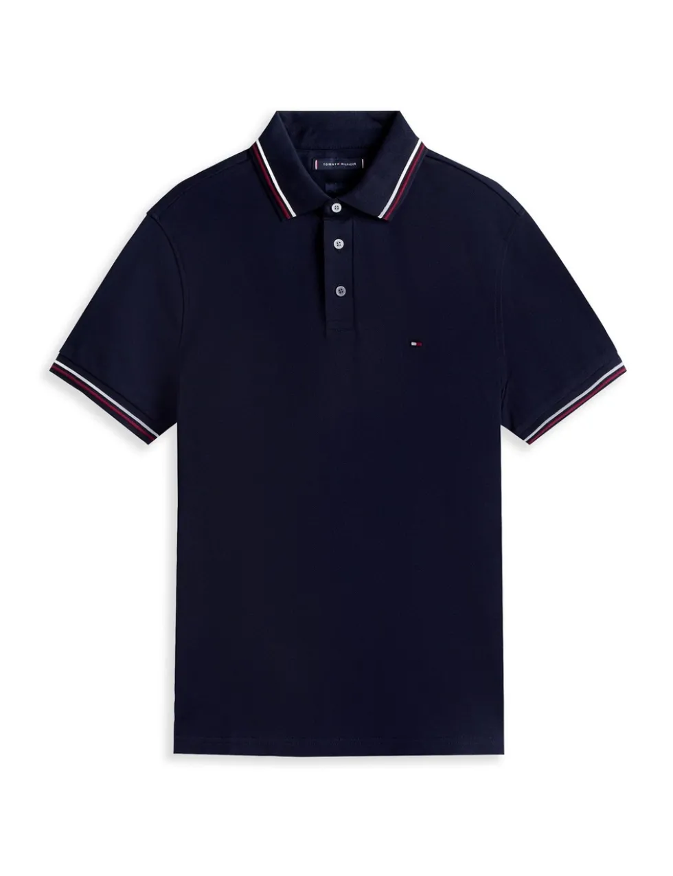 Slim Fit Cotton Rich Pique Tipped Polo Shirt
