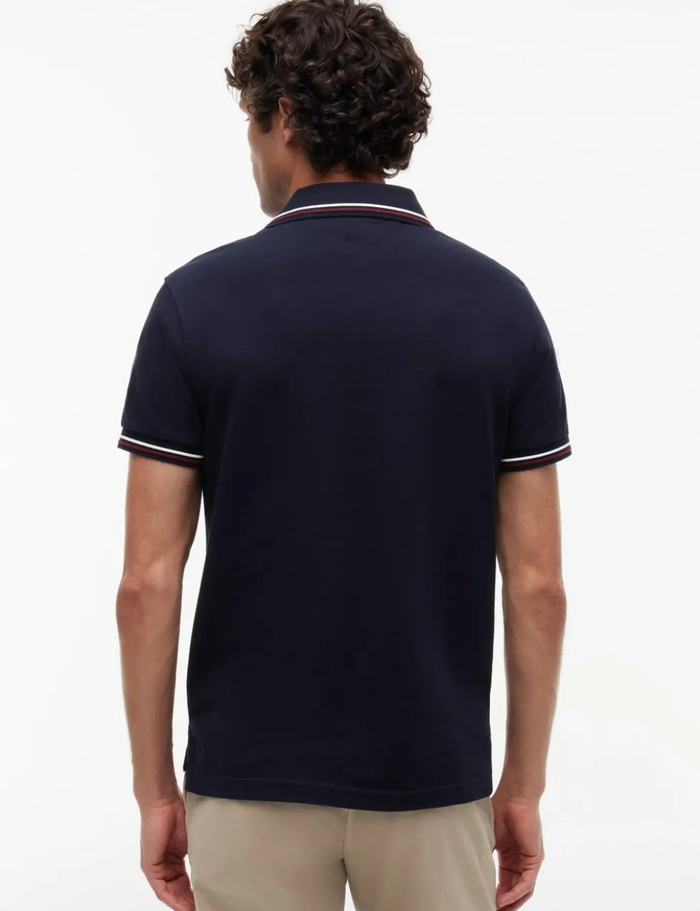 Slim Fit Cotton Rich Pique Tipped Polo Shirt