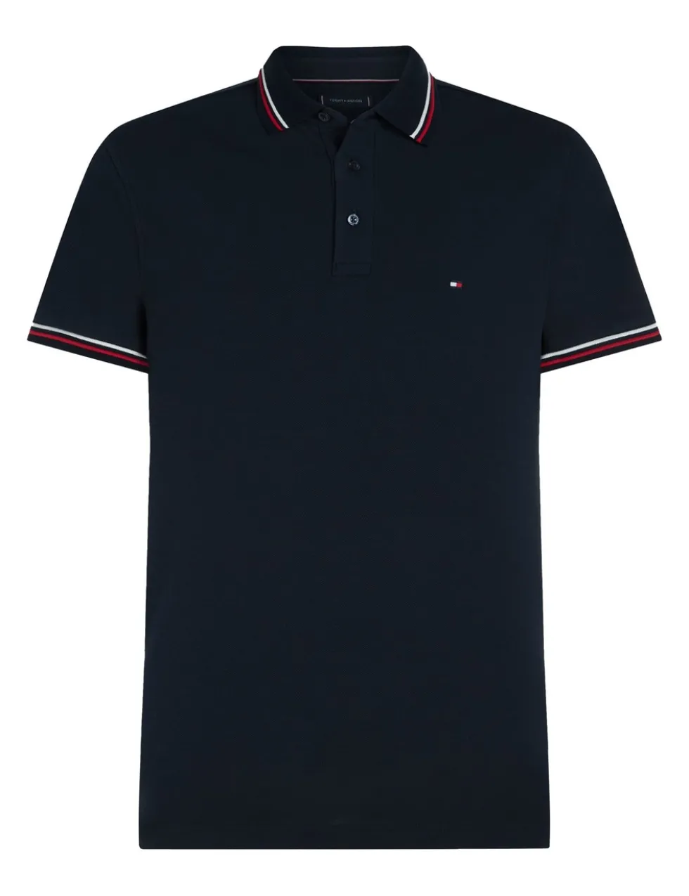 Slim Fit Cotton Rich Pique Tipped Polo Shirt