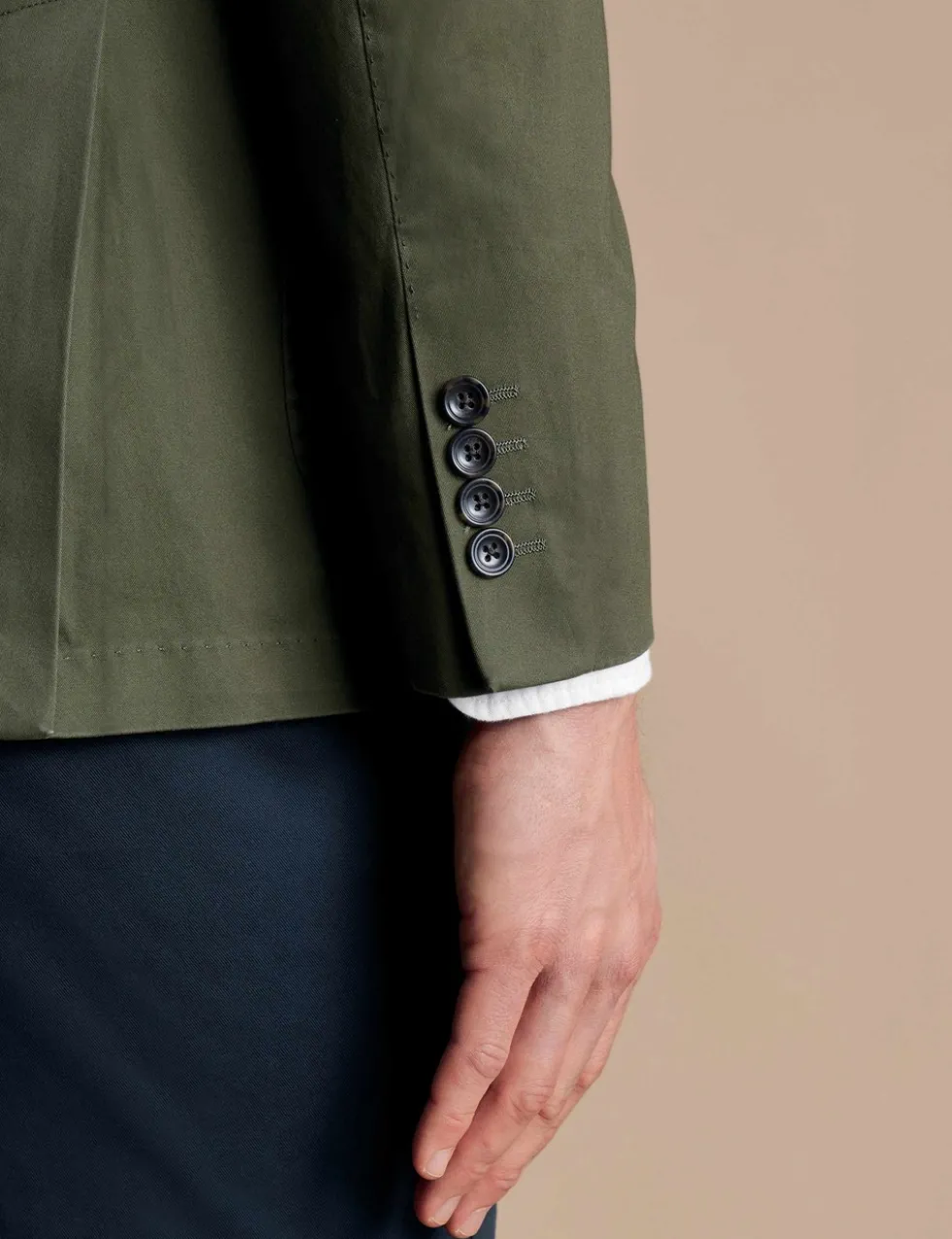 Slim Fit Cotton Rich Stretch Jacket