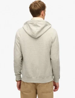 Slim Fit Cotton Rich Zip Up Hoodie