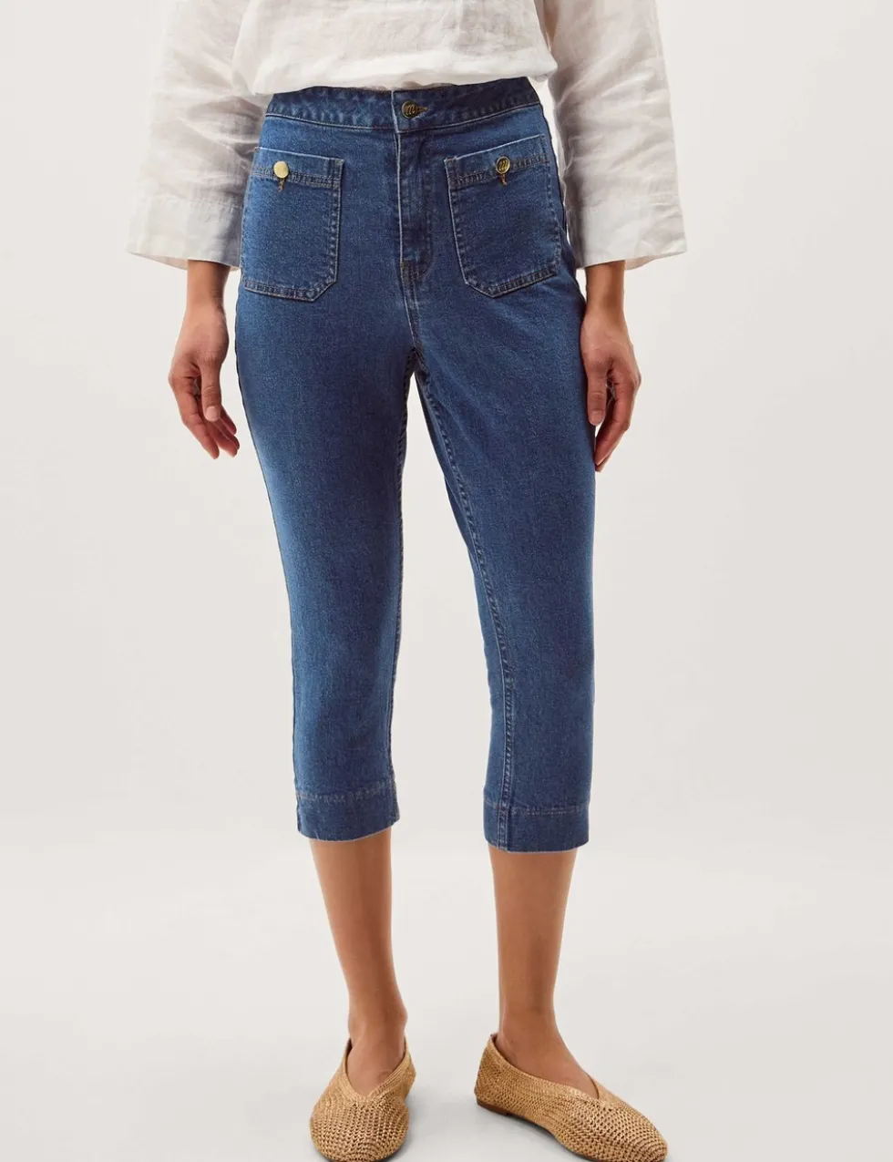 Slim Fit Cropped Jeans