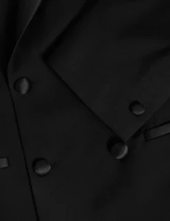 Slim Fit Double Breasted Tuxedo Jacket