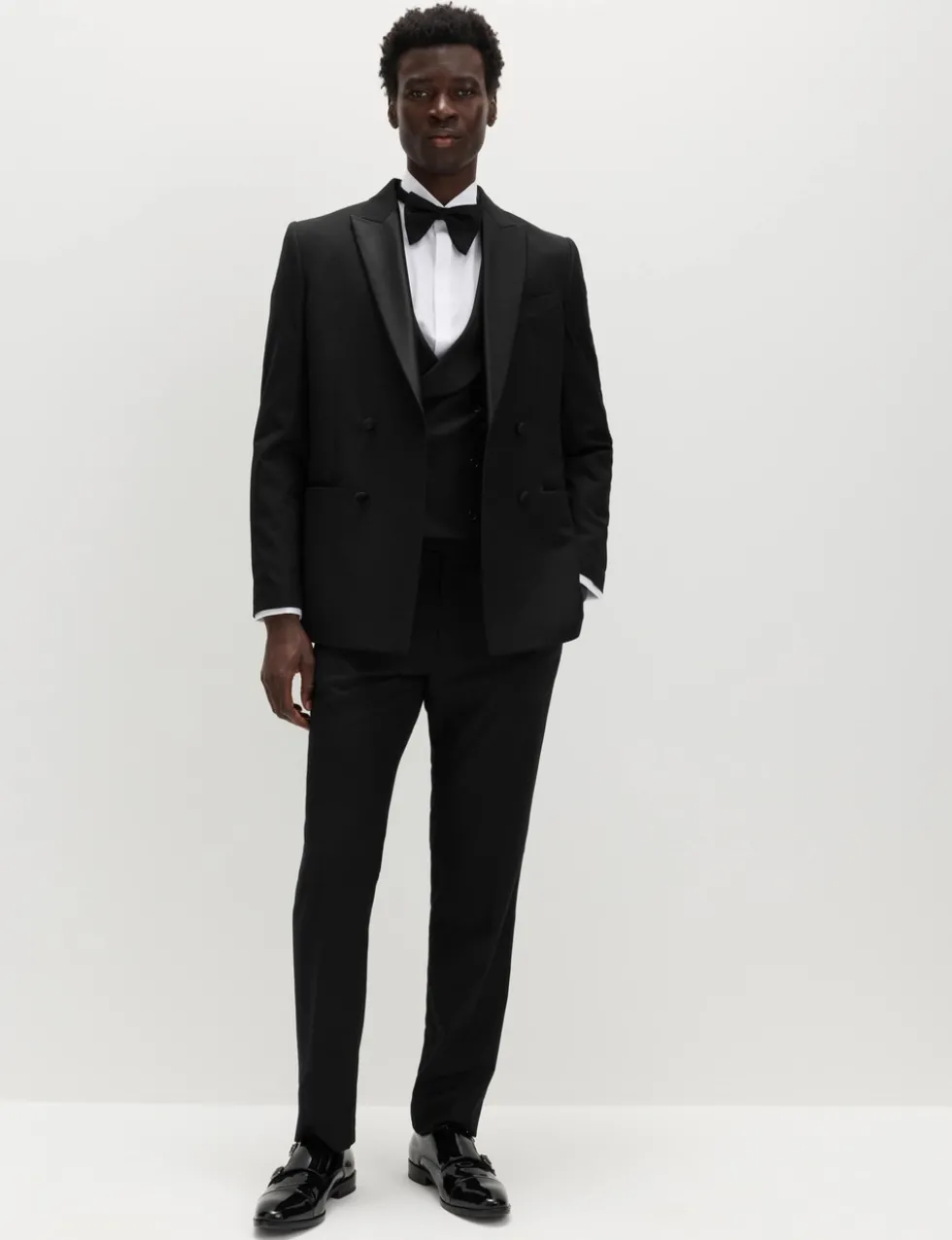 Slim Fit Double Breasted Tuxedo Jacket