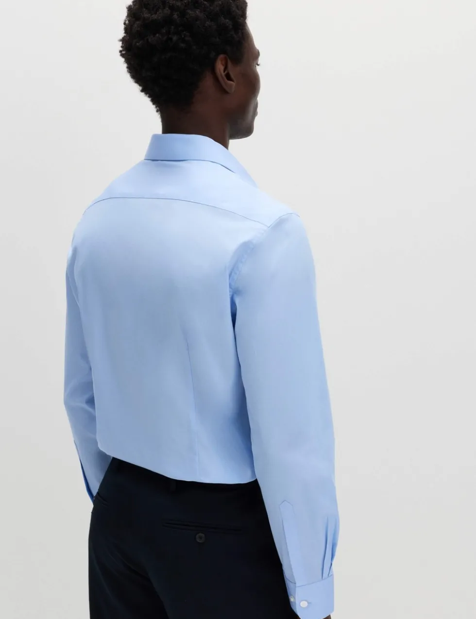 Slim Fit Easy Iron Cotton Blend Shirt