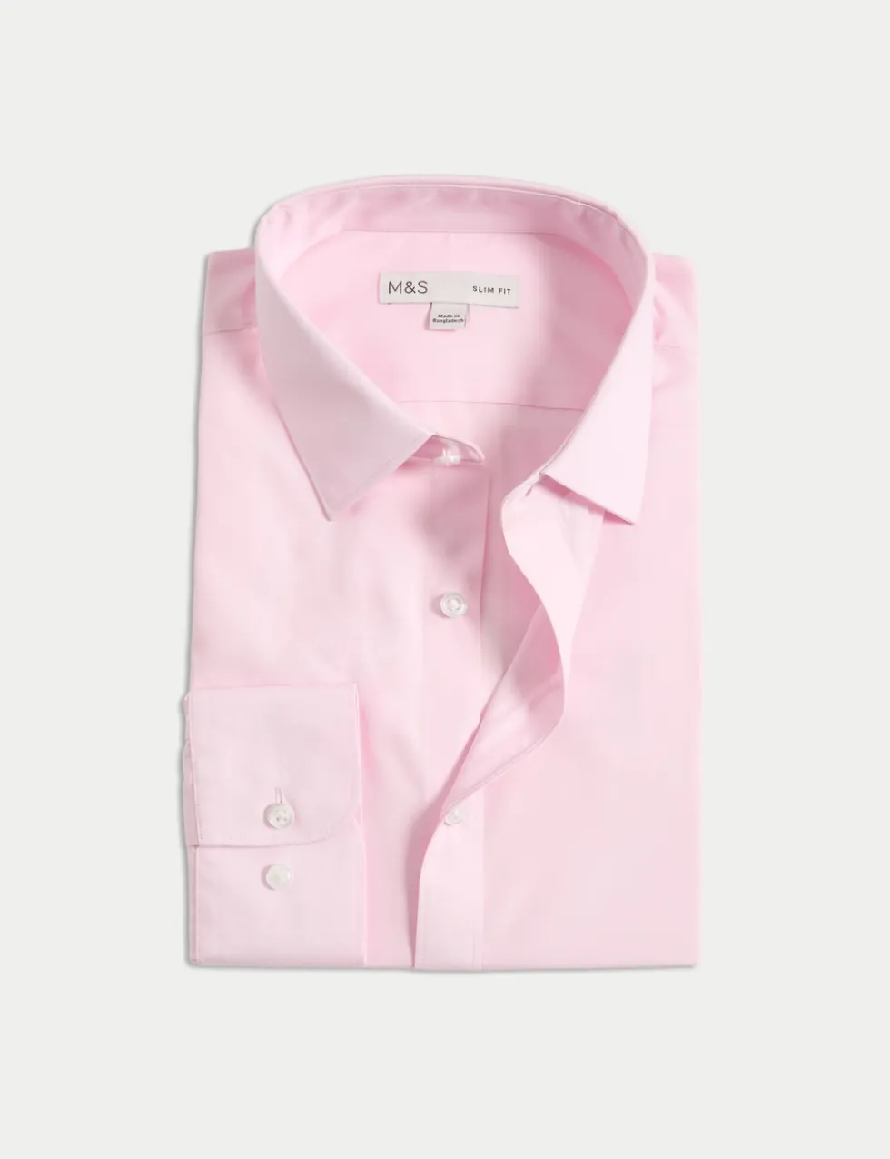 Slim Fit Easy Iron Cotton Blend Shirt