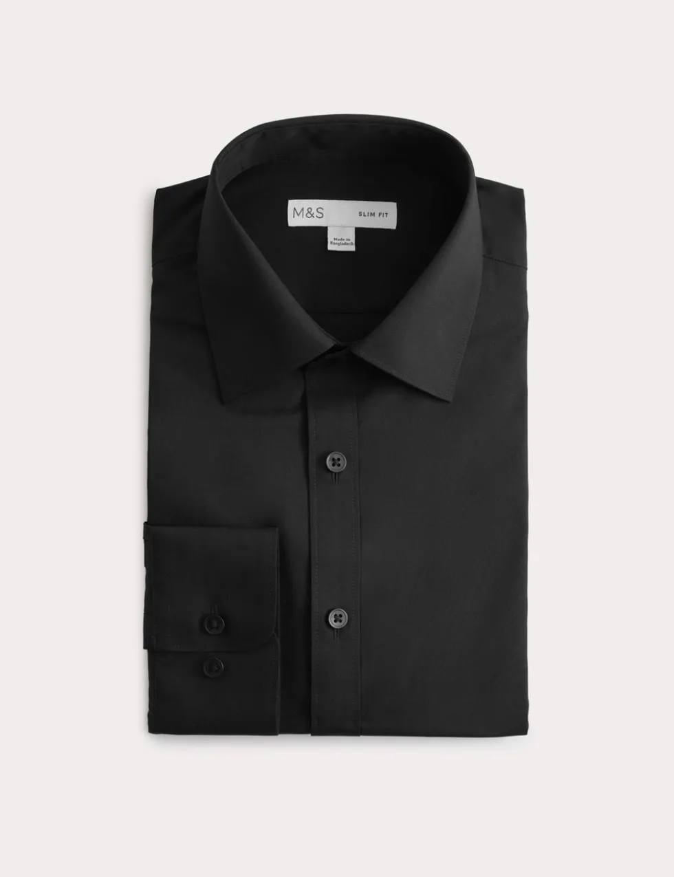 Slim Fit Easy Iron Cotton Blend Shirt