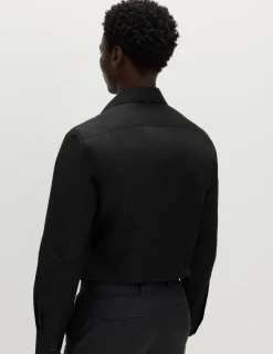Slim Fit Easy Iron Cotton Blend Shirt