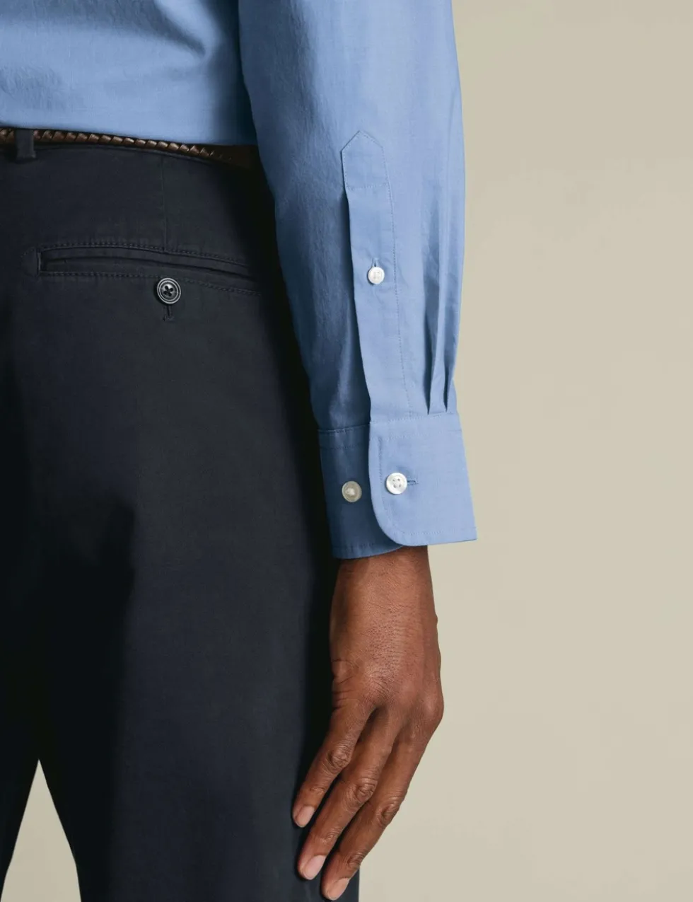 Slim Fit Easy Iron Pure Cotton Shirt