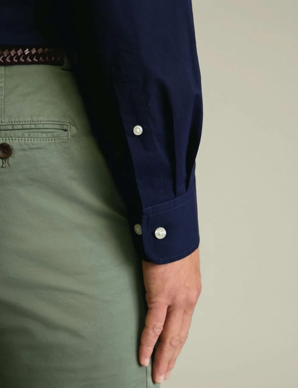 Slim Fit Easy Iron Pure Cotton Shirt