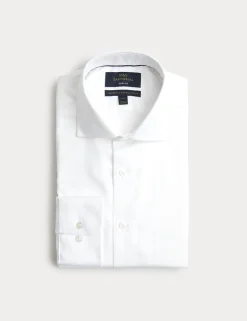 Slim Fit Easy Iron Pure Cotton Shirt
