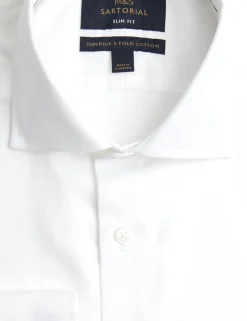 Slim Fit Easy Iron Pure Cotton Shirt