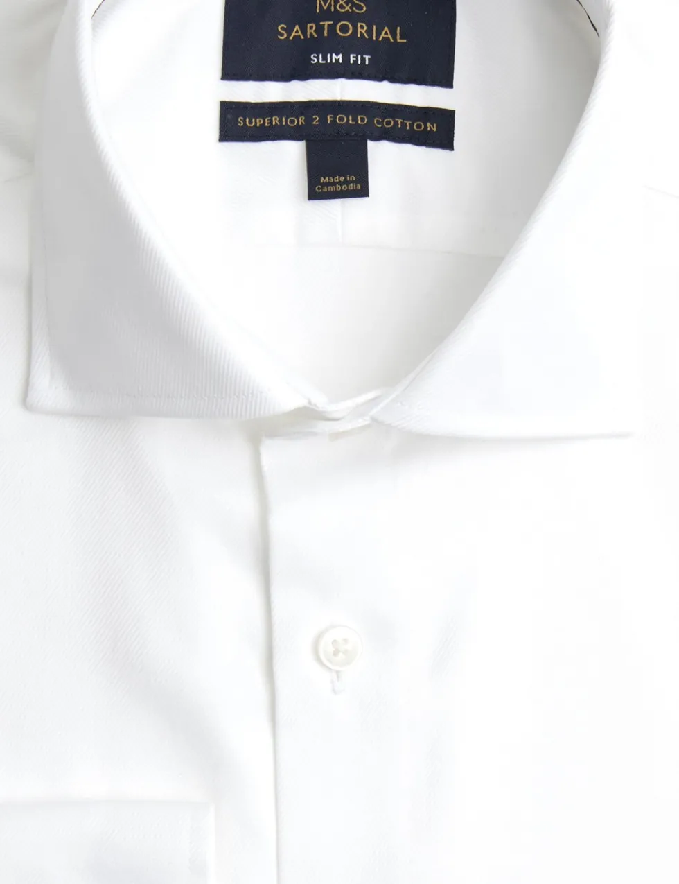 Slim Fit Easy Iron Pure Cotton Shirt
