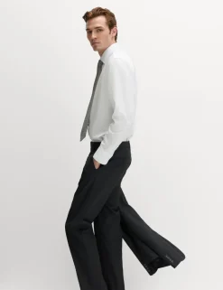 Slim Fit Easy Iron Shirt & Tie Set