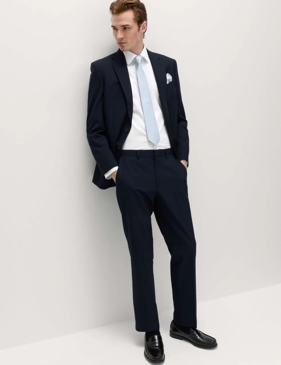 Slim Fit Easy Iron Shirt & Tie Set