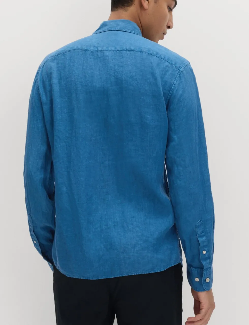 Slim Fit Garment Dye Pure Linen Shirt
