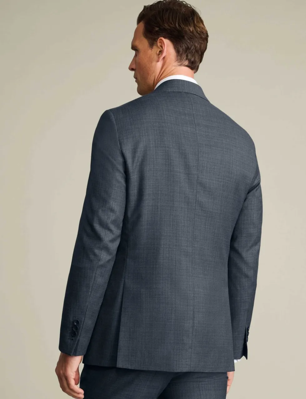 Slim Fit Italian Wool Suit Jacket