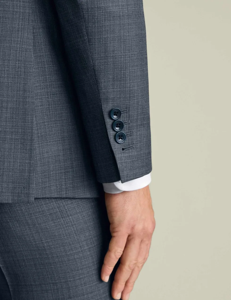 Slim Fit Italian Wool Suit Jacket
