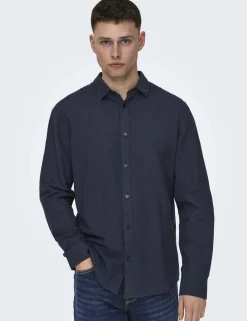 Slim Fit Linen Blend Shirt